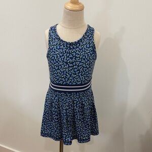 Crewcuts Blue Floral Kids Activewear Dress